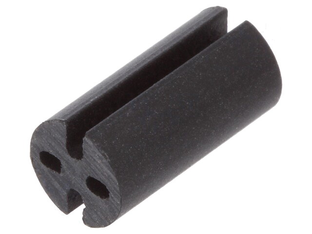 Afstandbus; LED; Øext: 4,8mm; ØLED: 3mm; L: 9,5mm; zwart; UL94V-0 Afstandbus; LED; Øext: 4,8mm; ØLED: 3mm; L: 9,5mm; zwart; UL94V-0